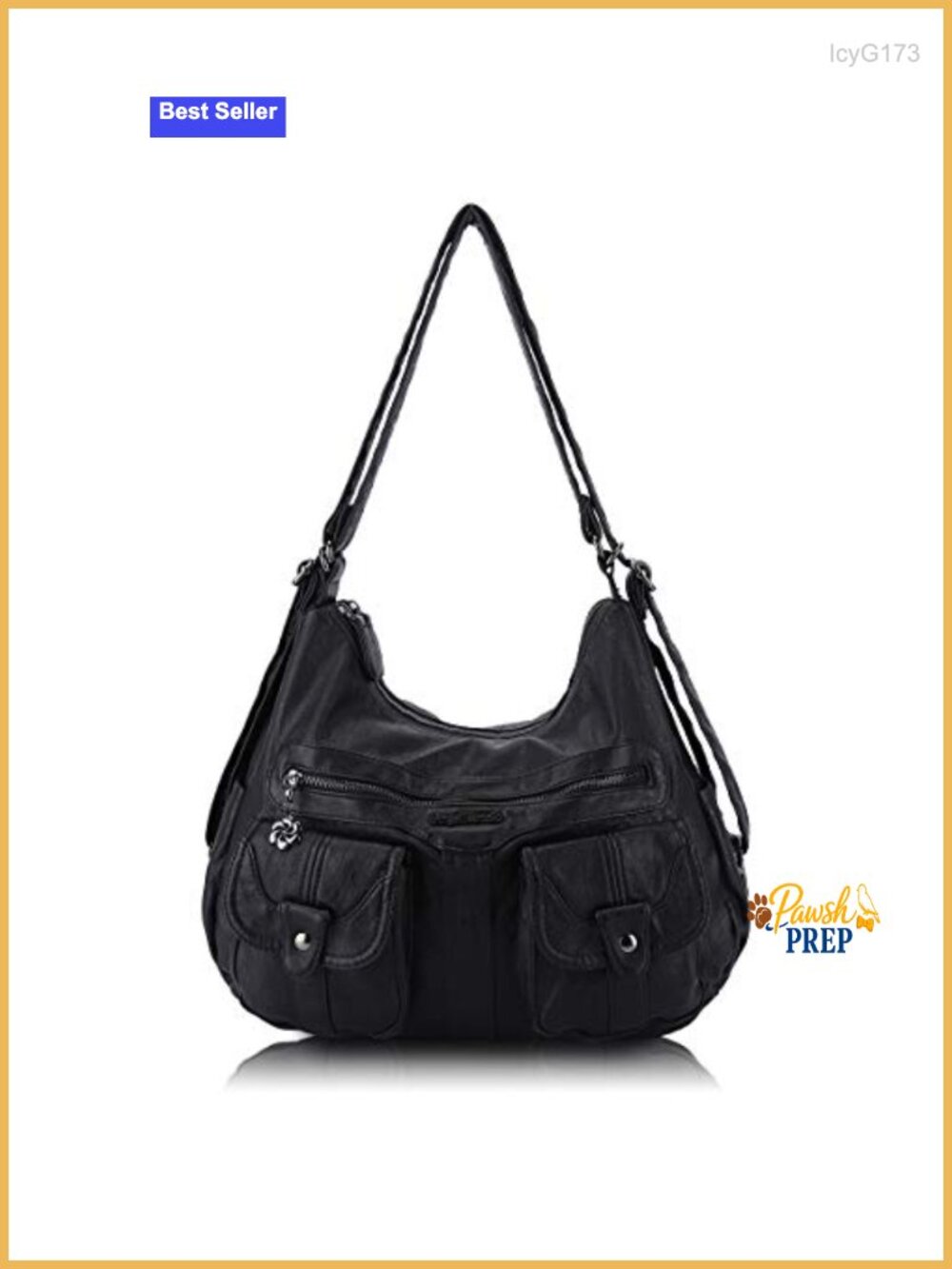 Women's Soft Faux Leather Hobo Handbag Purse Crossbody Backpack Zipper Bag